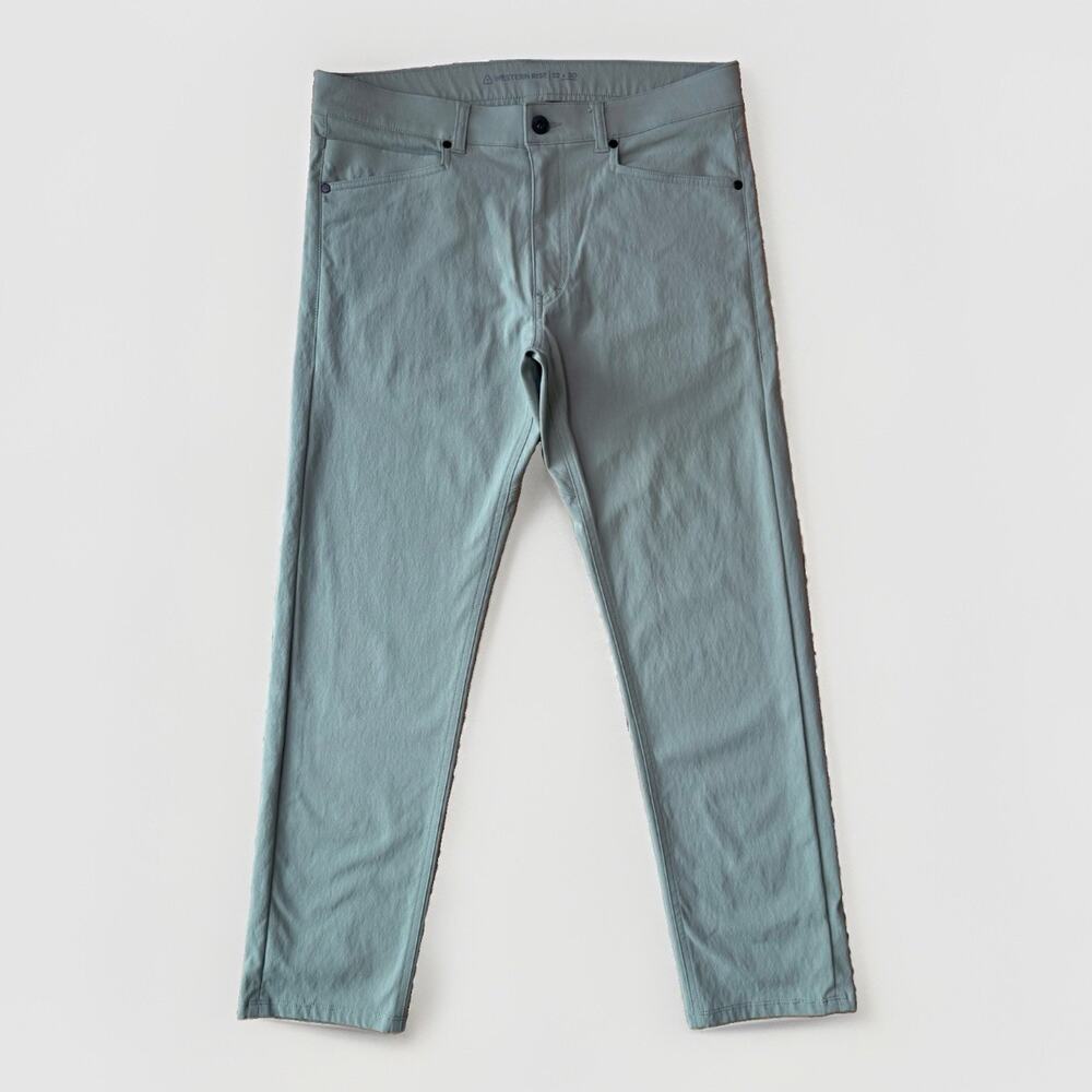 Western Rise Pants 32 Gray Minimalist Golf Outdoors Nylon Utility